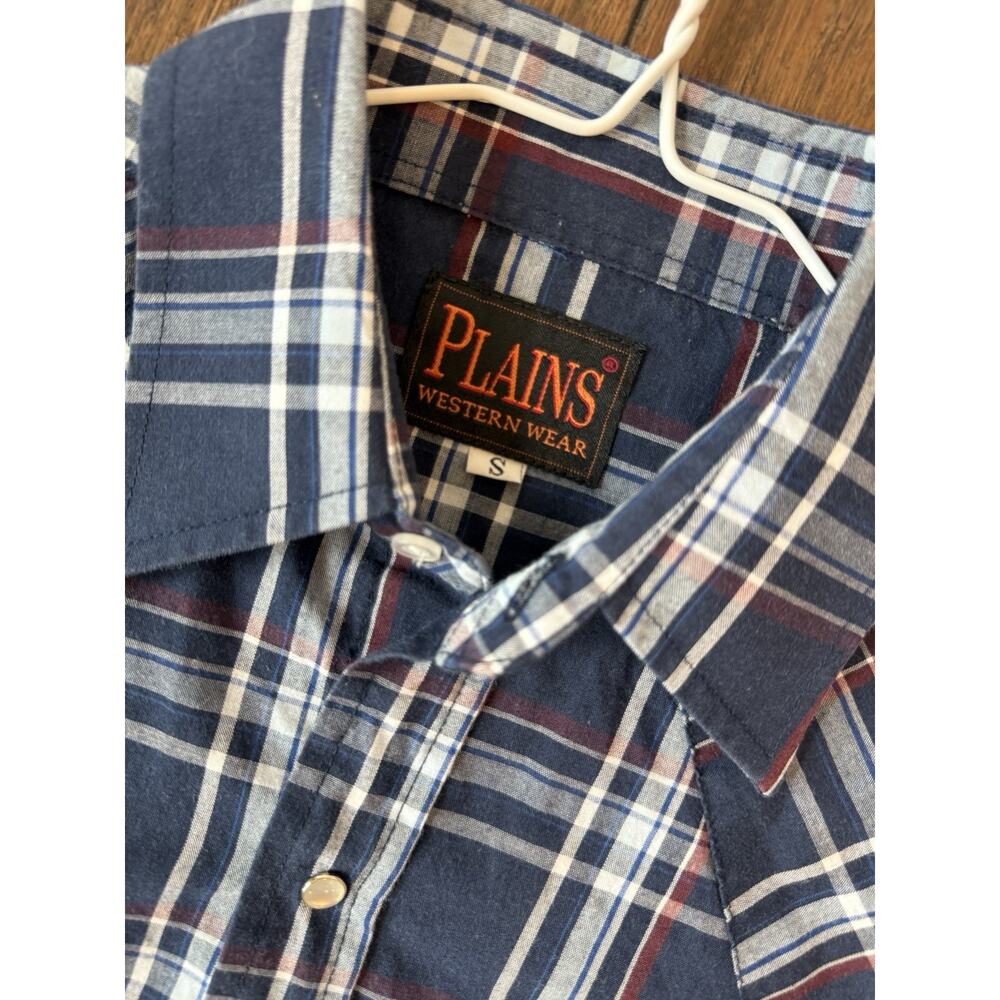 Plains Western Wear Pearl Snap Shirt Size Small - Picture 4 of 5